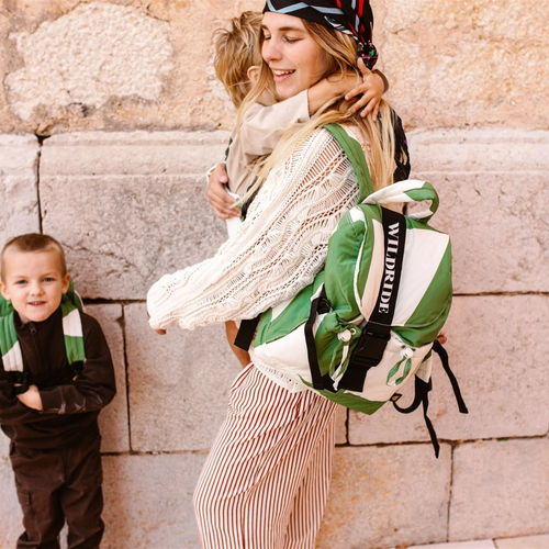 Wildride Wickeltasche Rucksack, Green Graphic