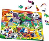 Larsen Fußball Rahmenpuzzle 65 Teile