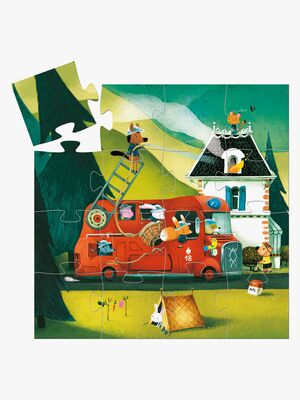 Djeco Puzzle Feuerwehrauto 16 Teile