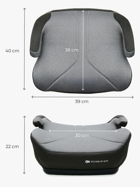 Kinderkraft I-BOOST 2 i-Size Sitzerhöhung, Grau