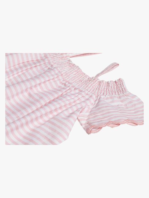 Petite Chérie Atelier Phillipa Top, White/Pink