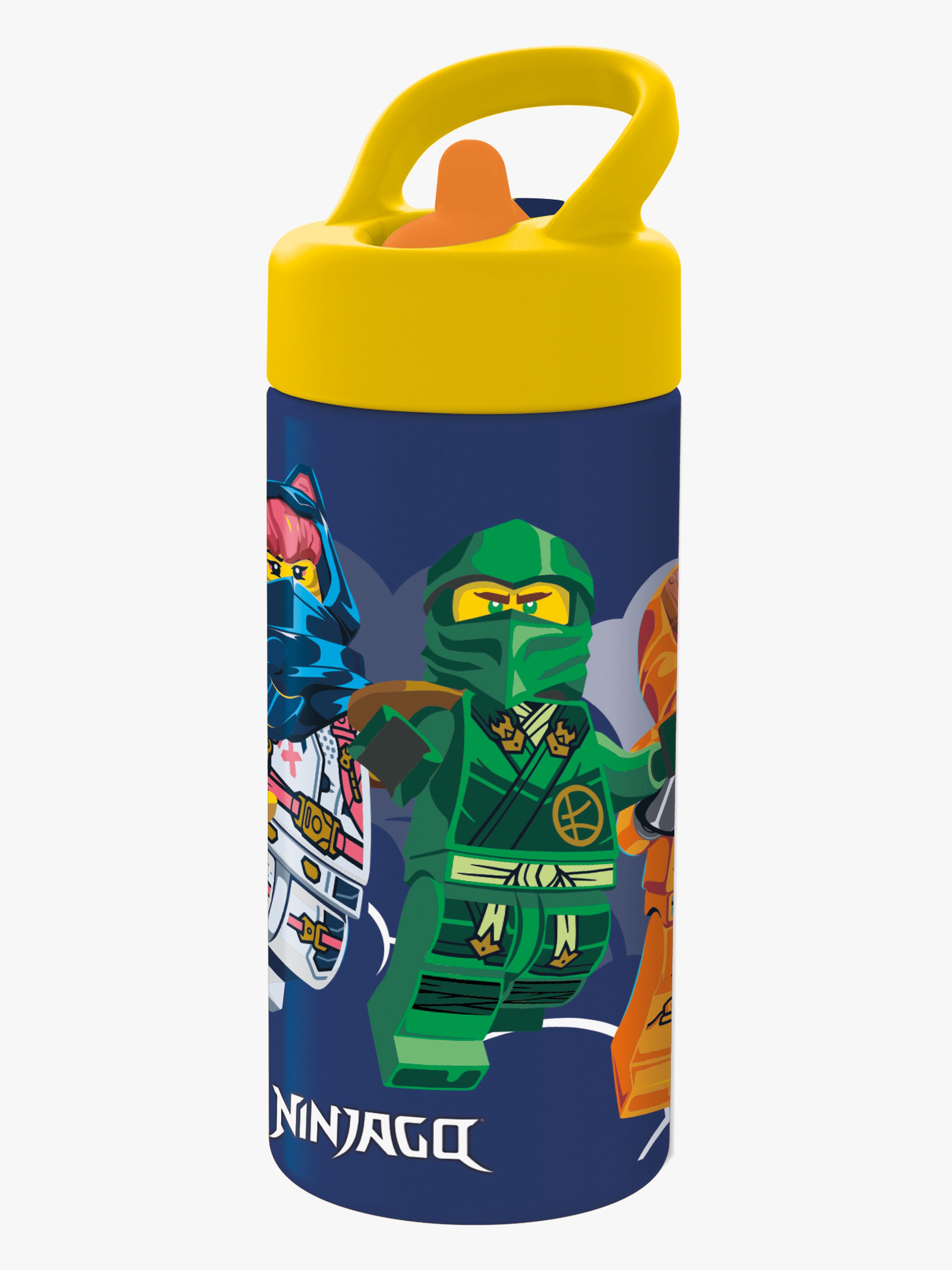 LEGO® Ninjago Trinkflasche 420 ml, Blau / Gelb