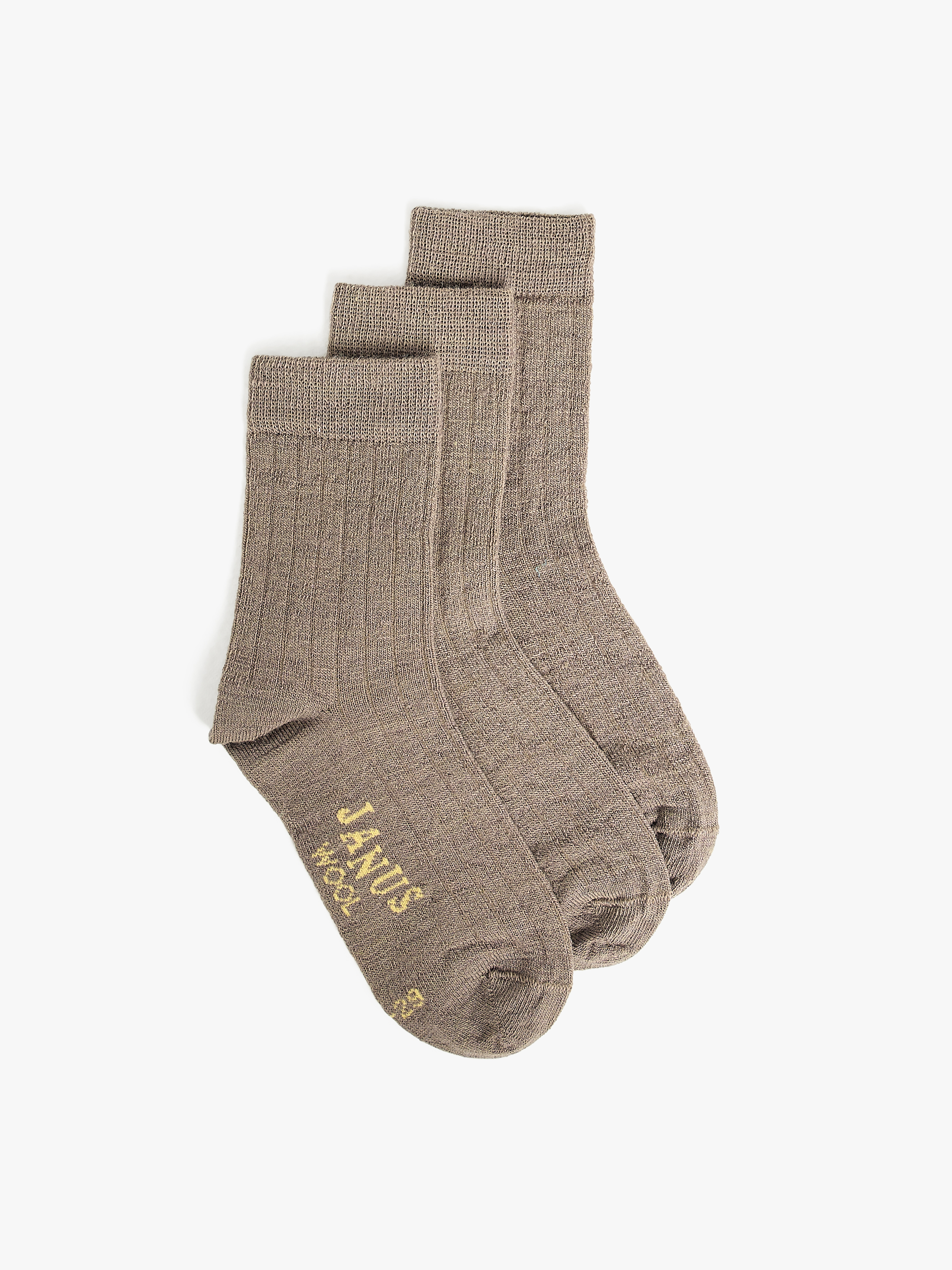 Socken Dünn 3er-Pack, Walnut, 30-34