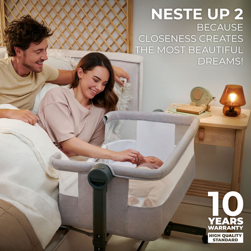 Kinderkraft Nestee Up 2 Beistellbett, Beige