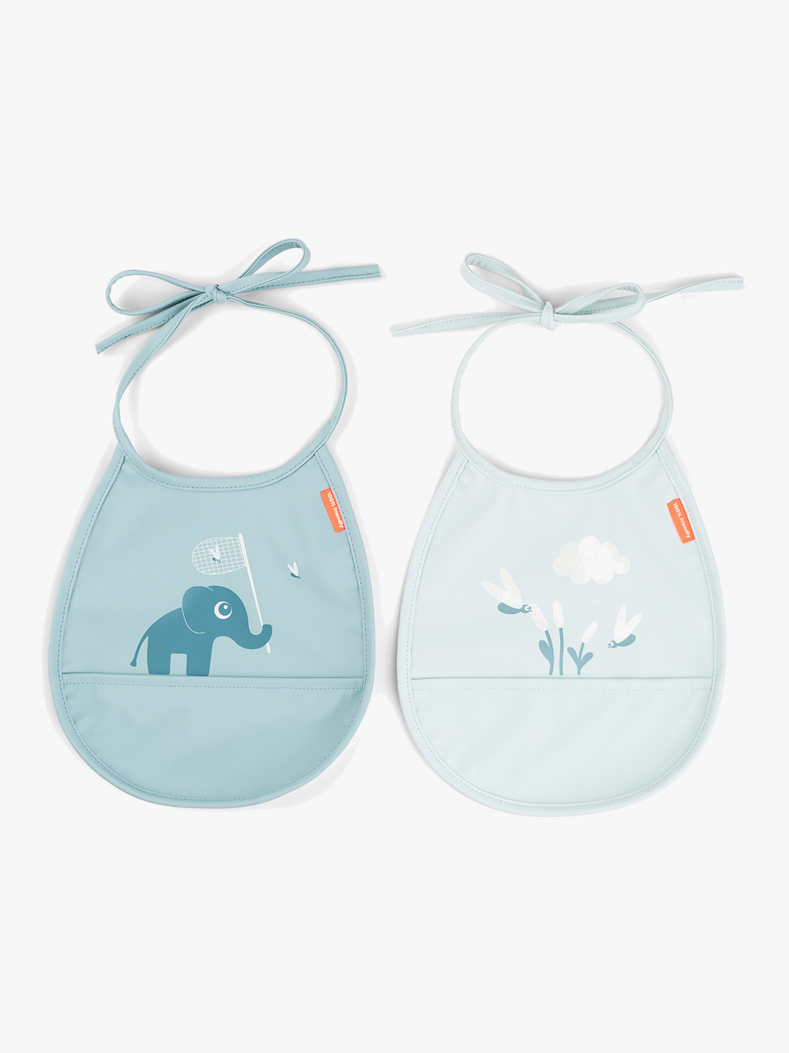 Done By Deer Elphee Tiny Pocket Lätzchen 2er-Pack, Blue