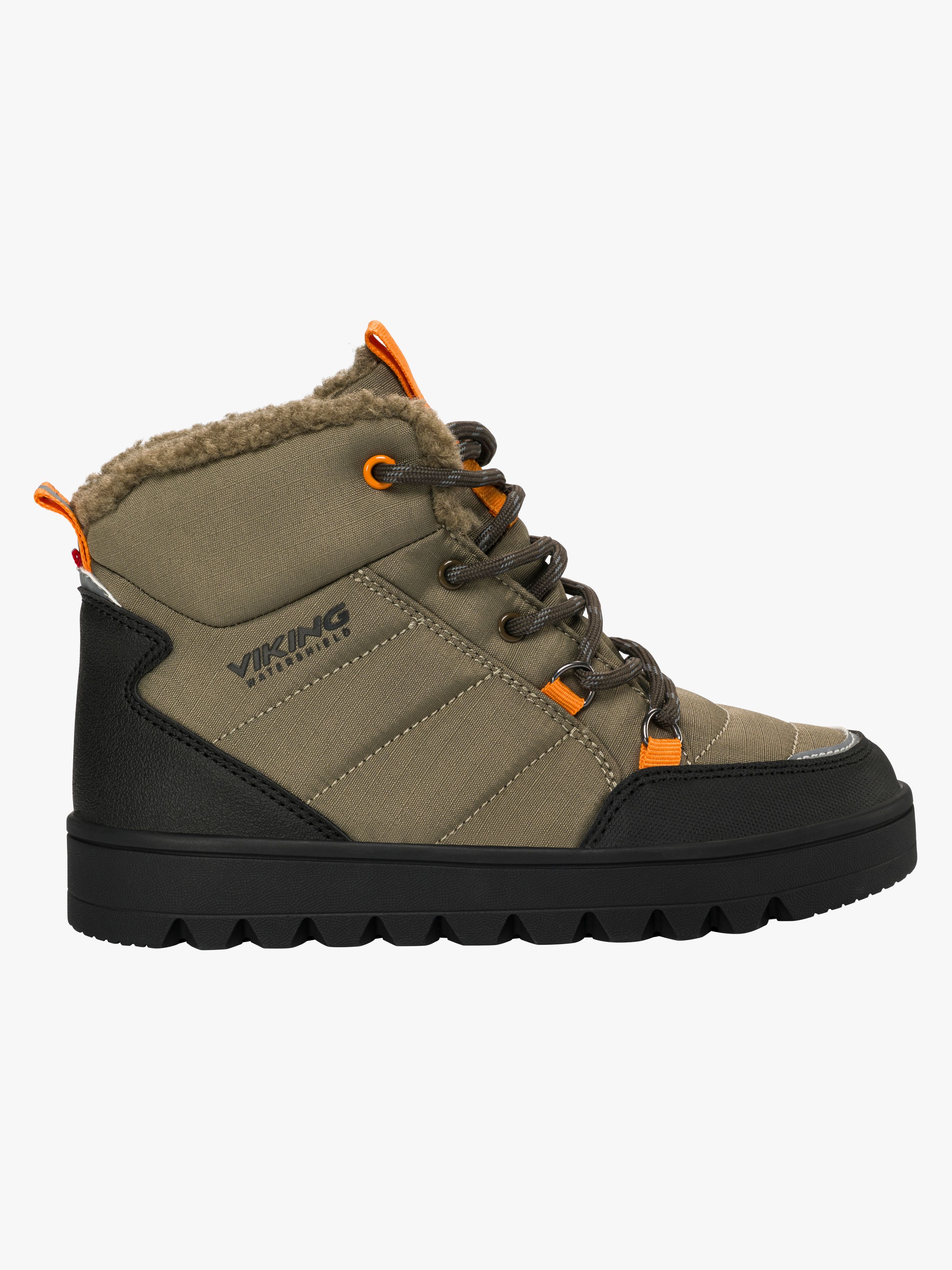 Viking Fleek Snow WP Winterstiefel, Oliv, 34