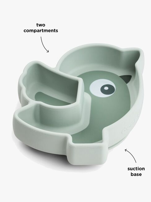 Done By Deer Stick & Stay Silikonteller Birdee, Green