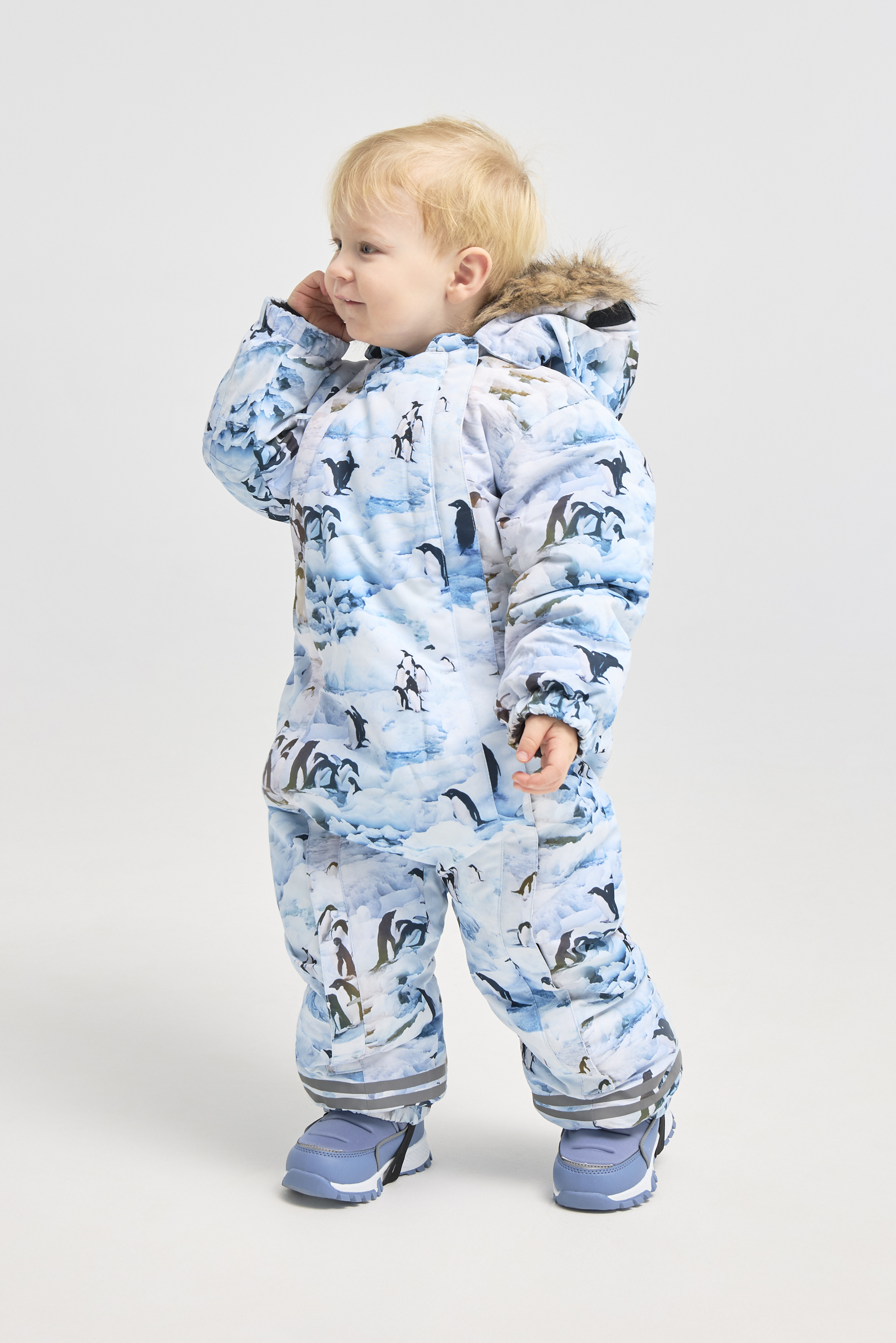 Nordbjørn Fårö Babyoverall, Little Penguin, Größe 86