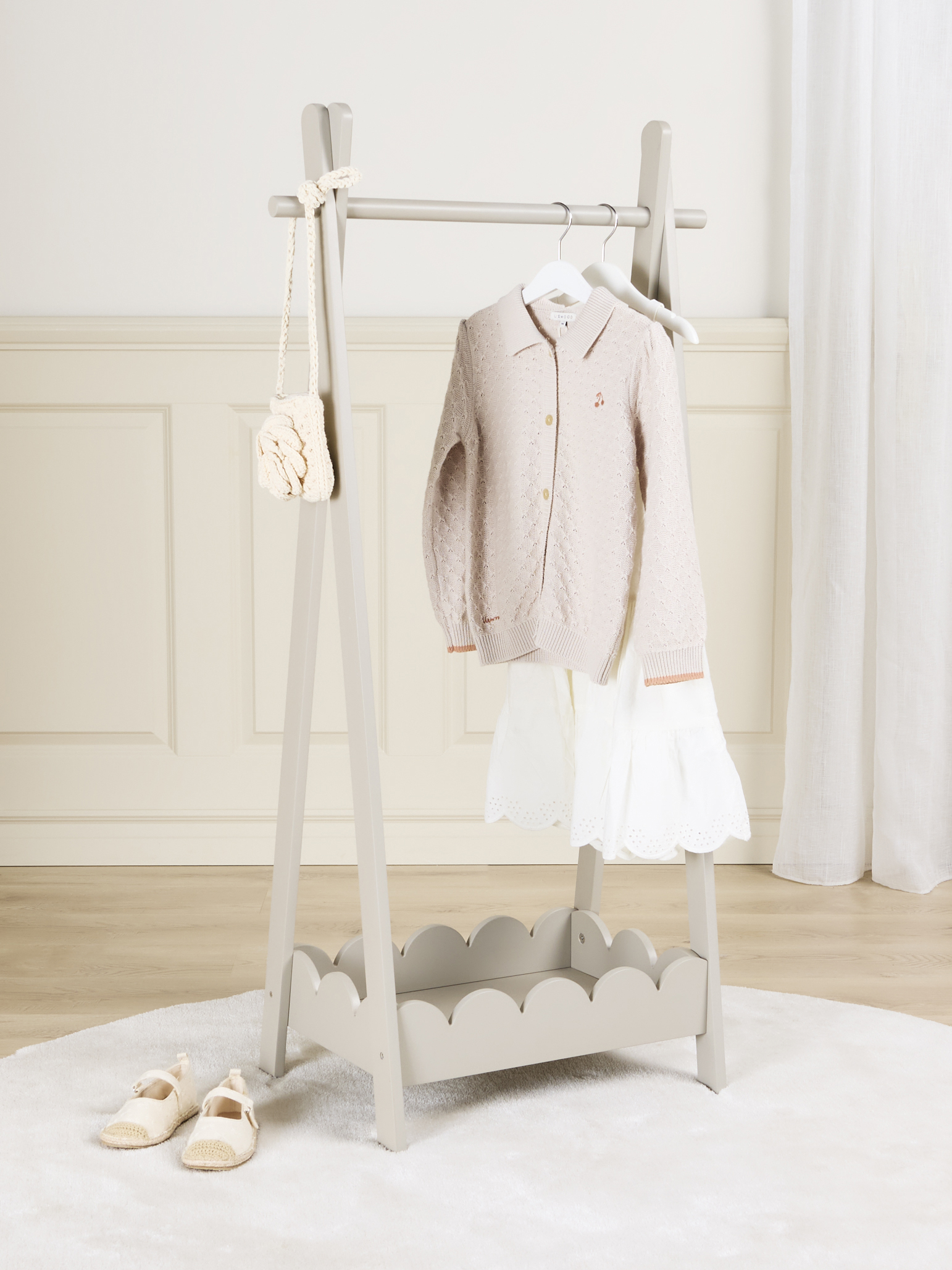 Alice &  Fox Dune Garderobe, Greige, Kinderzimmerschrank, Kinderzimmer