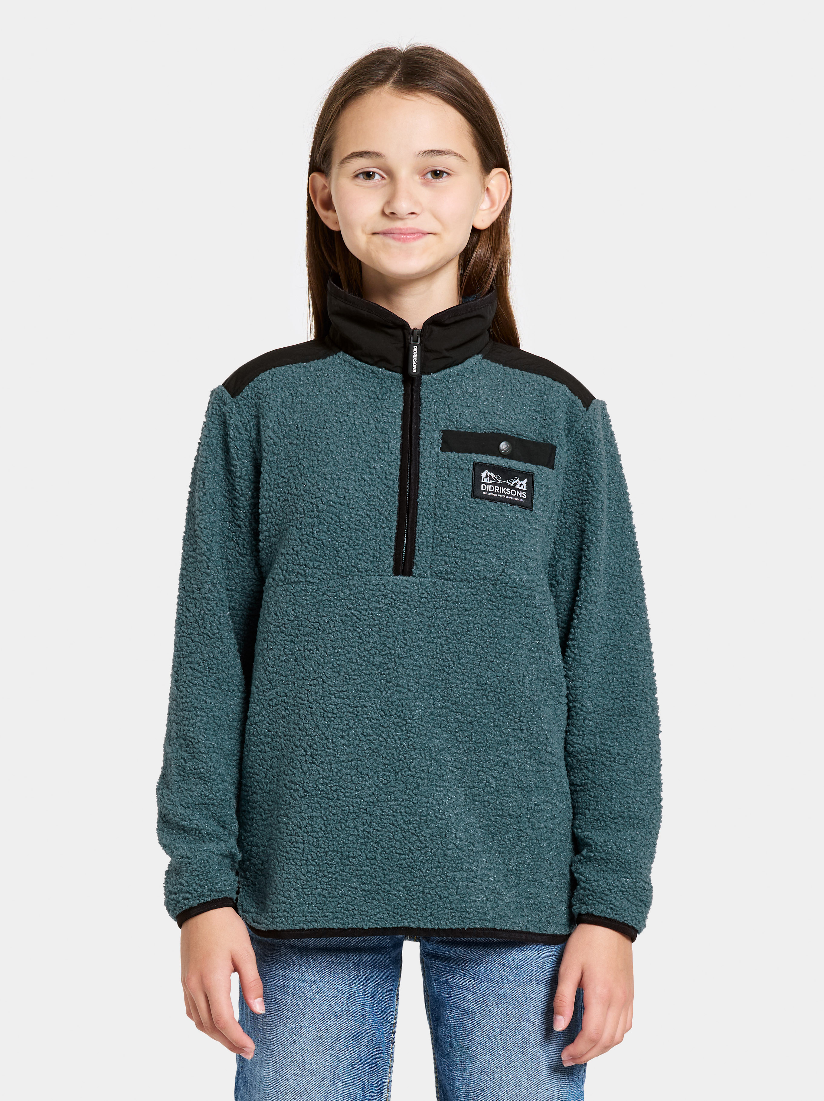 Didriksons Exa Fleecejacke, Star blue, 160