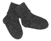 GoBabyGo ABS-Socken aus Alpackawolle, Dark Grey Melange
