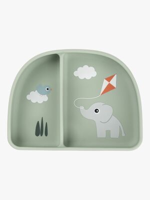 Done By Deer Playground Unterteilter Teller Stick & Stay, Green