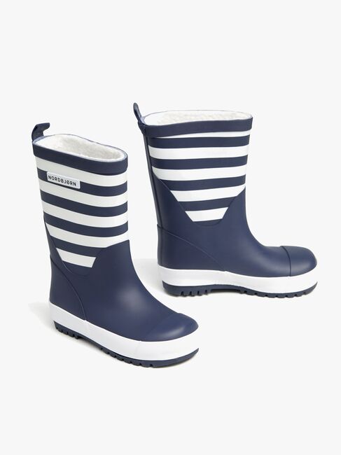 Nordbjørn Dunder Gefütterte Gummistiefel, Navy/White