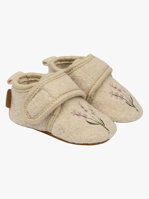 Mikk-Line Hausschuhe Wolle, Off White