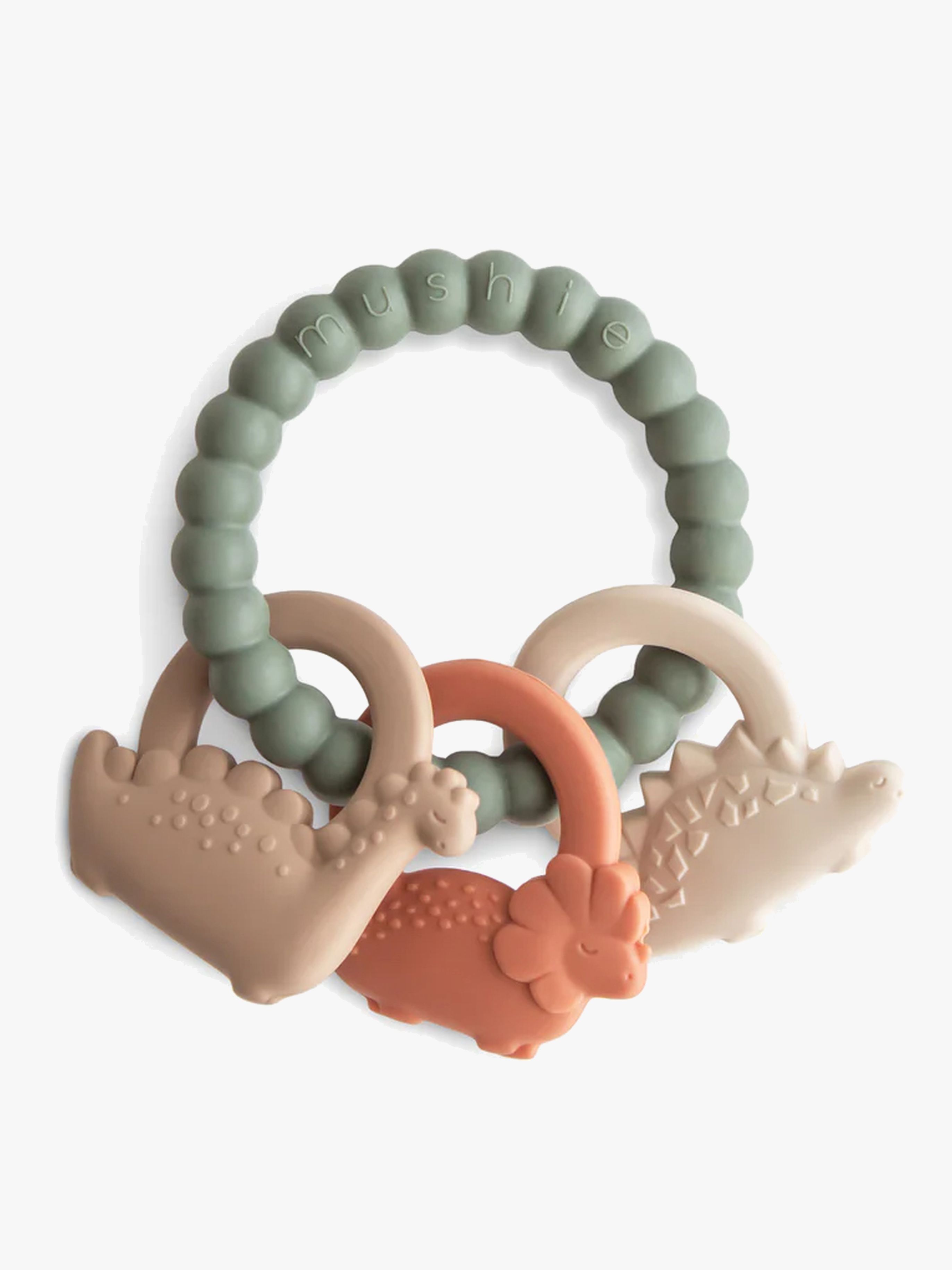 Mushie Beißring Dino, Grün