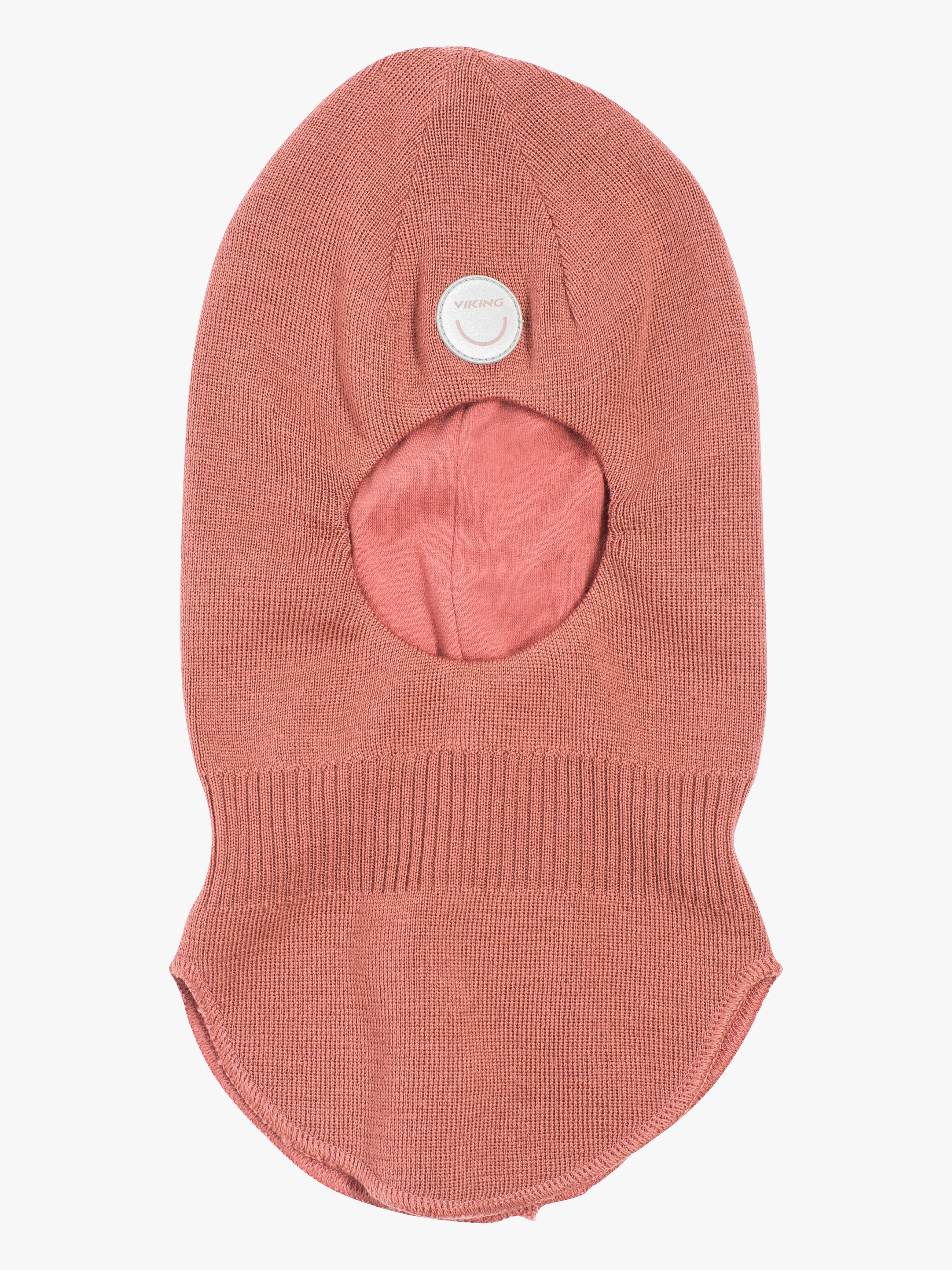 Viking Alv Schlupfmütze Merinowolle, Pink/Pink, 50