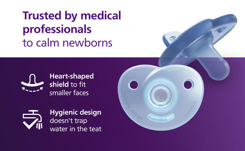 Philips Avent Soothie Schnuller 0–6m 2er-Pack, Hellblau