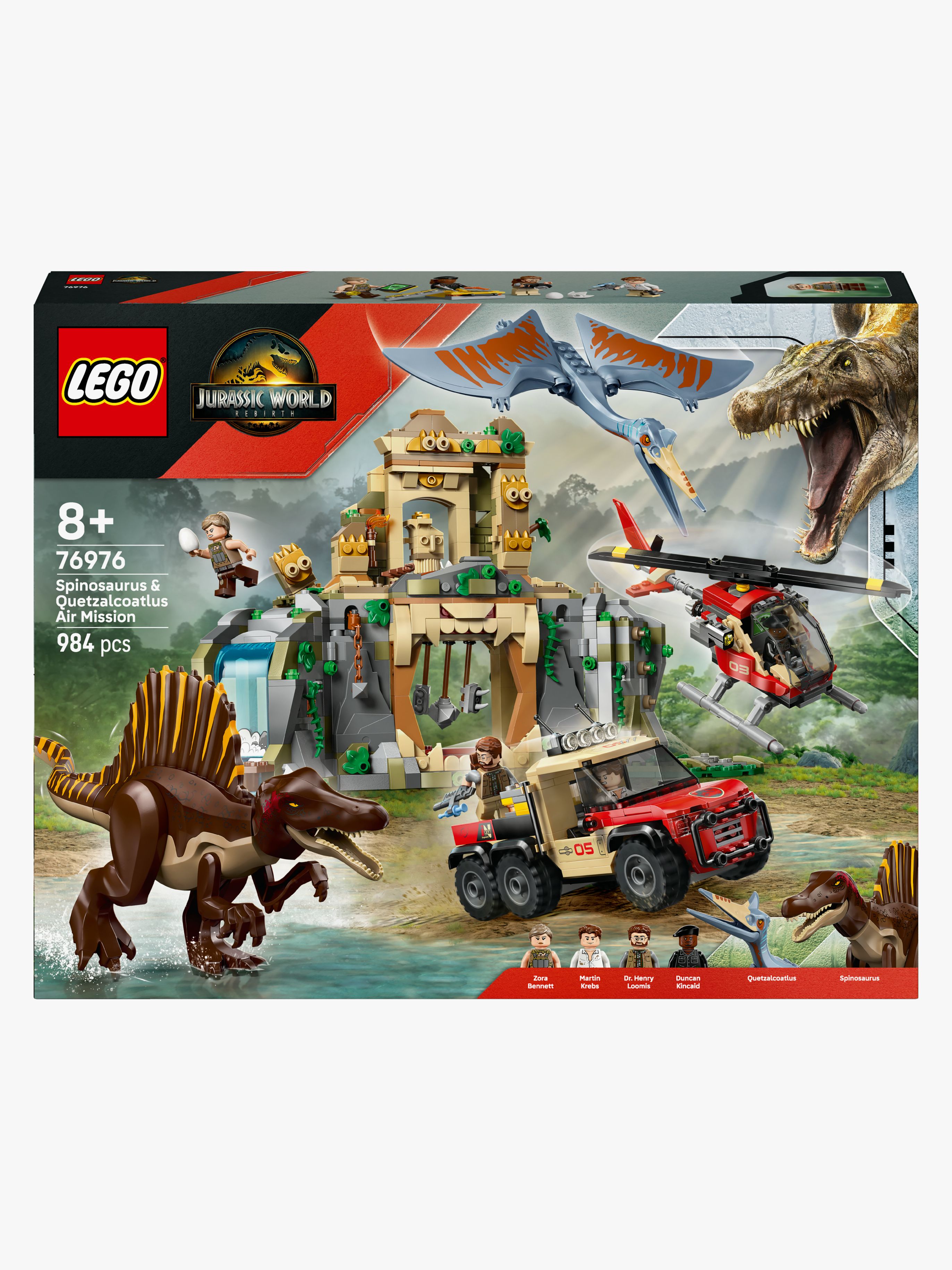 Jurassic World 76976 Spinosaurier & Quetzalcoatlus: Hubschrauber-Einsatz