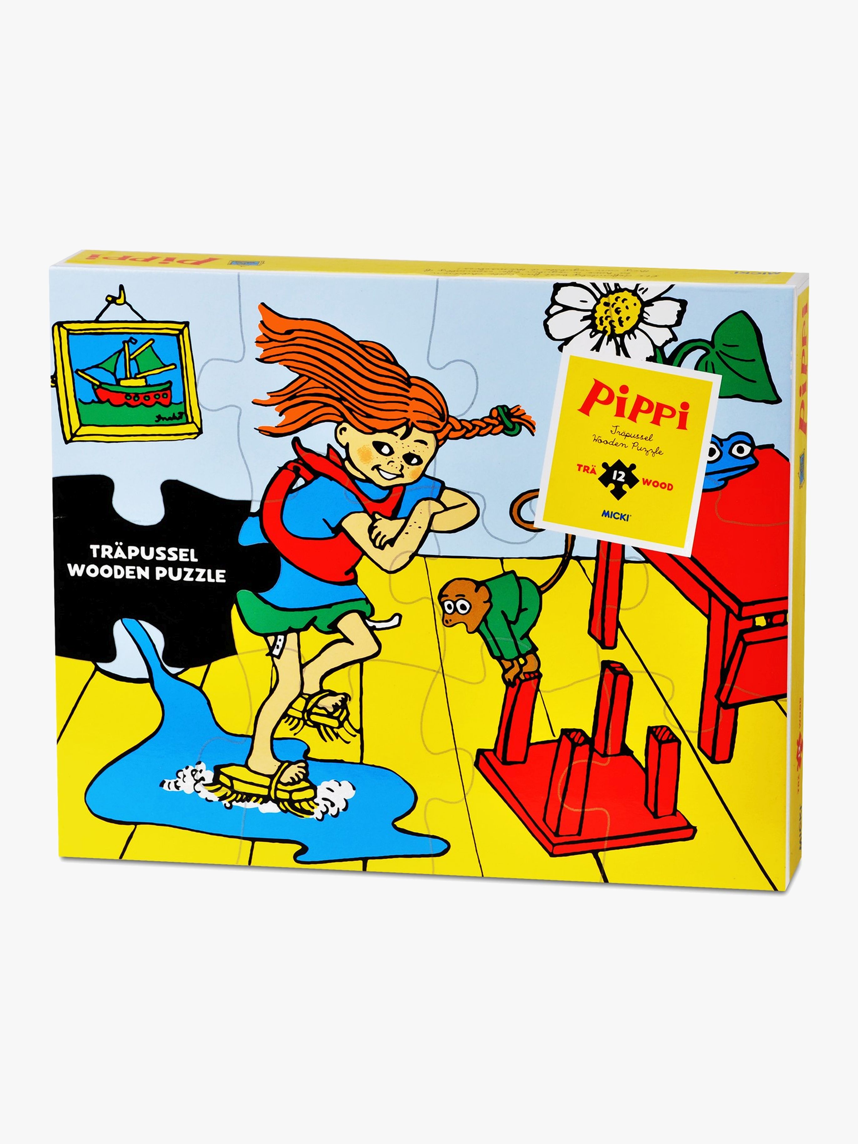 Pippi Holzpuzzle 12 Teile