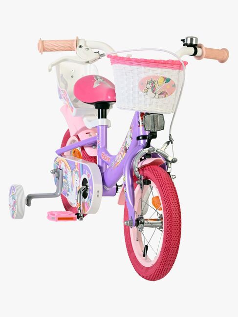 Volare Unicorn Fahrrad 12 Zoll, Lila