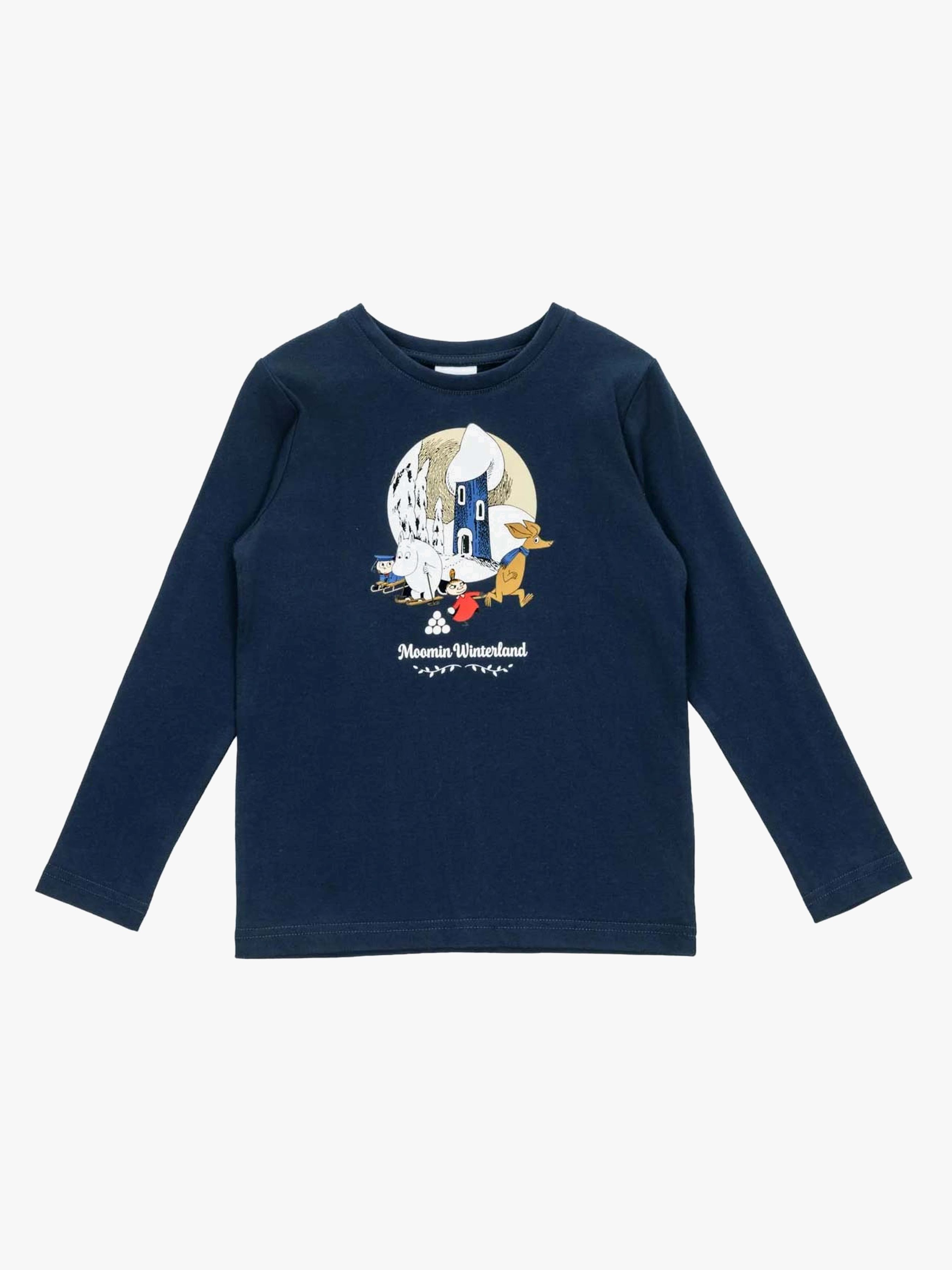 Moomin By Martinex Winterland Pullover, Dark Blue, 98-104