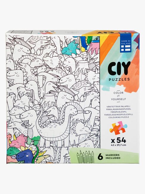 Peliko CIY Puzzle mit Filzstiften 54 Teile Gemischte Auswahl