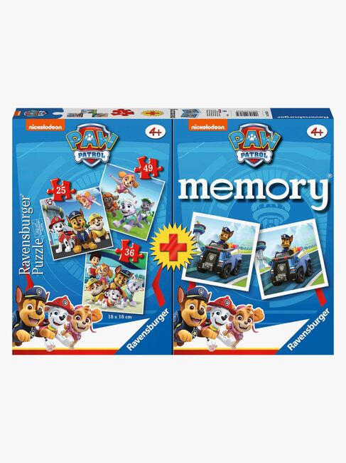 Ravensburger Paw Patrol Puzzle 3-in-1 + Memospiel