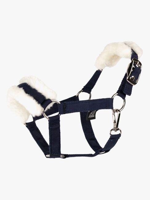 My Hobby Horse Halfter Lammfell, Marineblau
