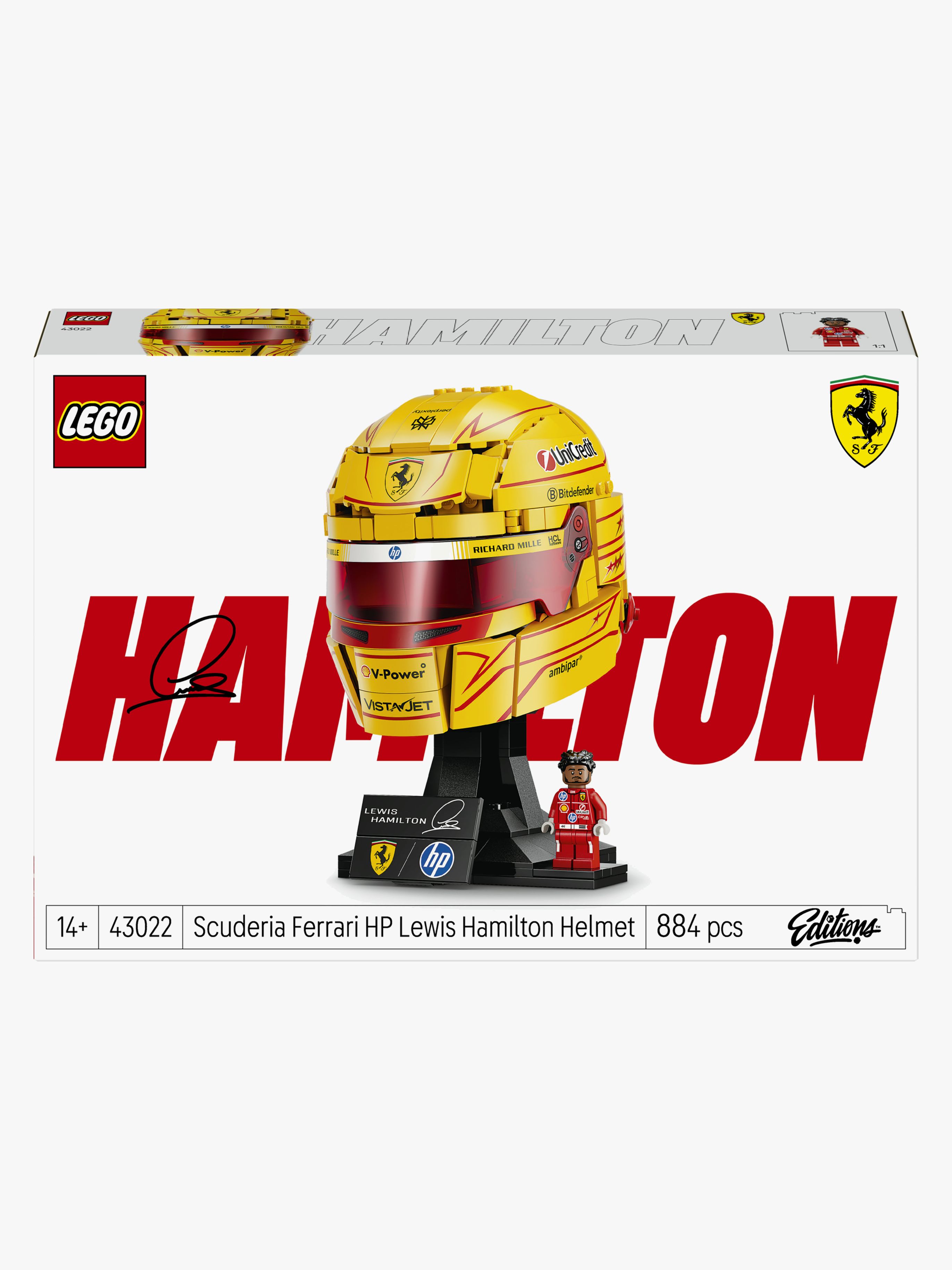 LEGO Editions Formula 1 43022 Scuderia Ferrari HP Lewis Hamilton Helm