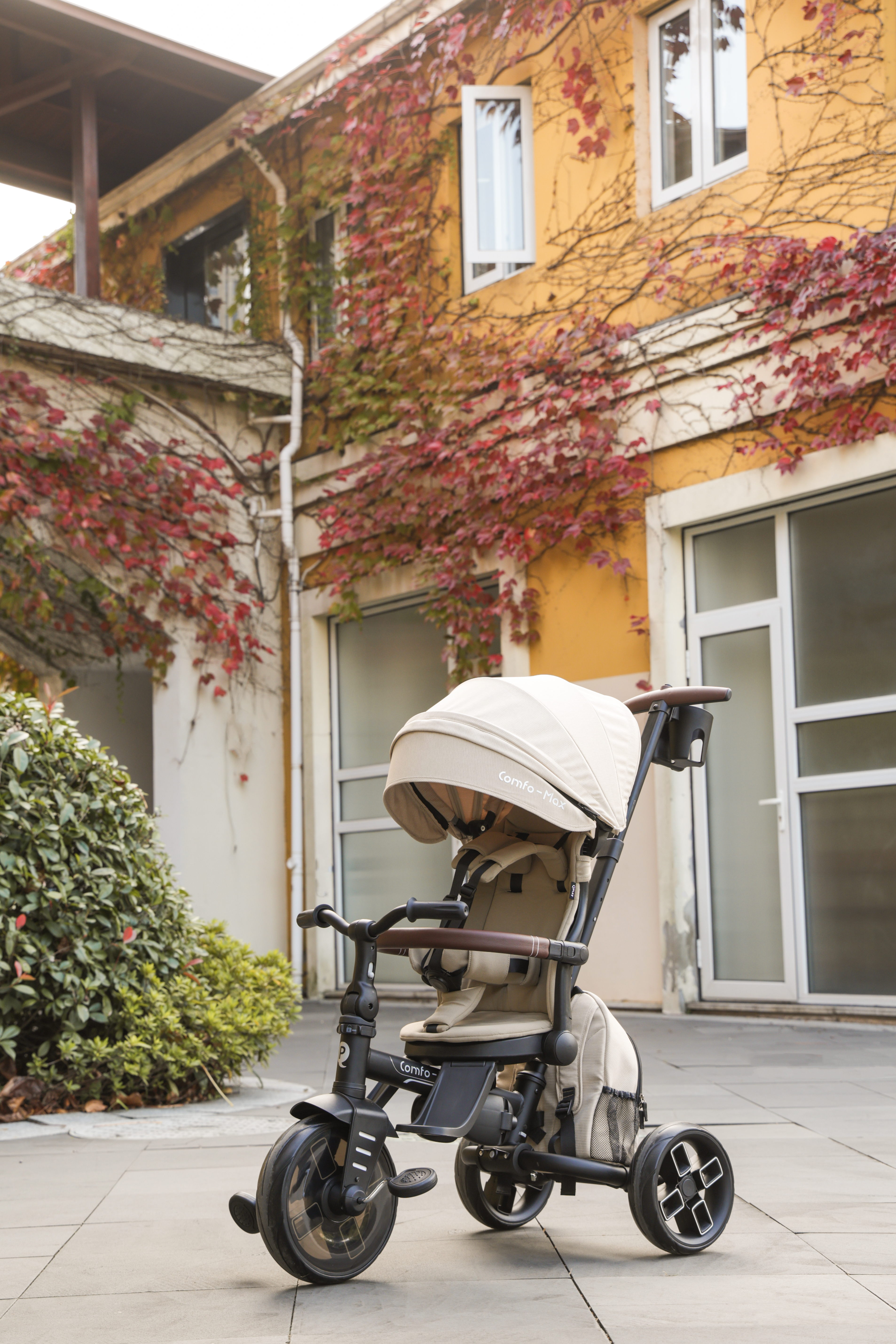 QPlay Comfo Max Klapp-Dreirad, Beige