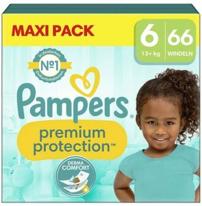 Pampers Premium Protection Windeln Größe 6 13-18 kg 66er-Pack