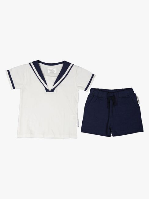 Geggamoja Matrosen-Set, Weiß