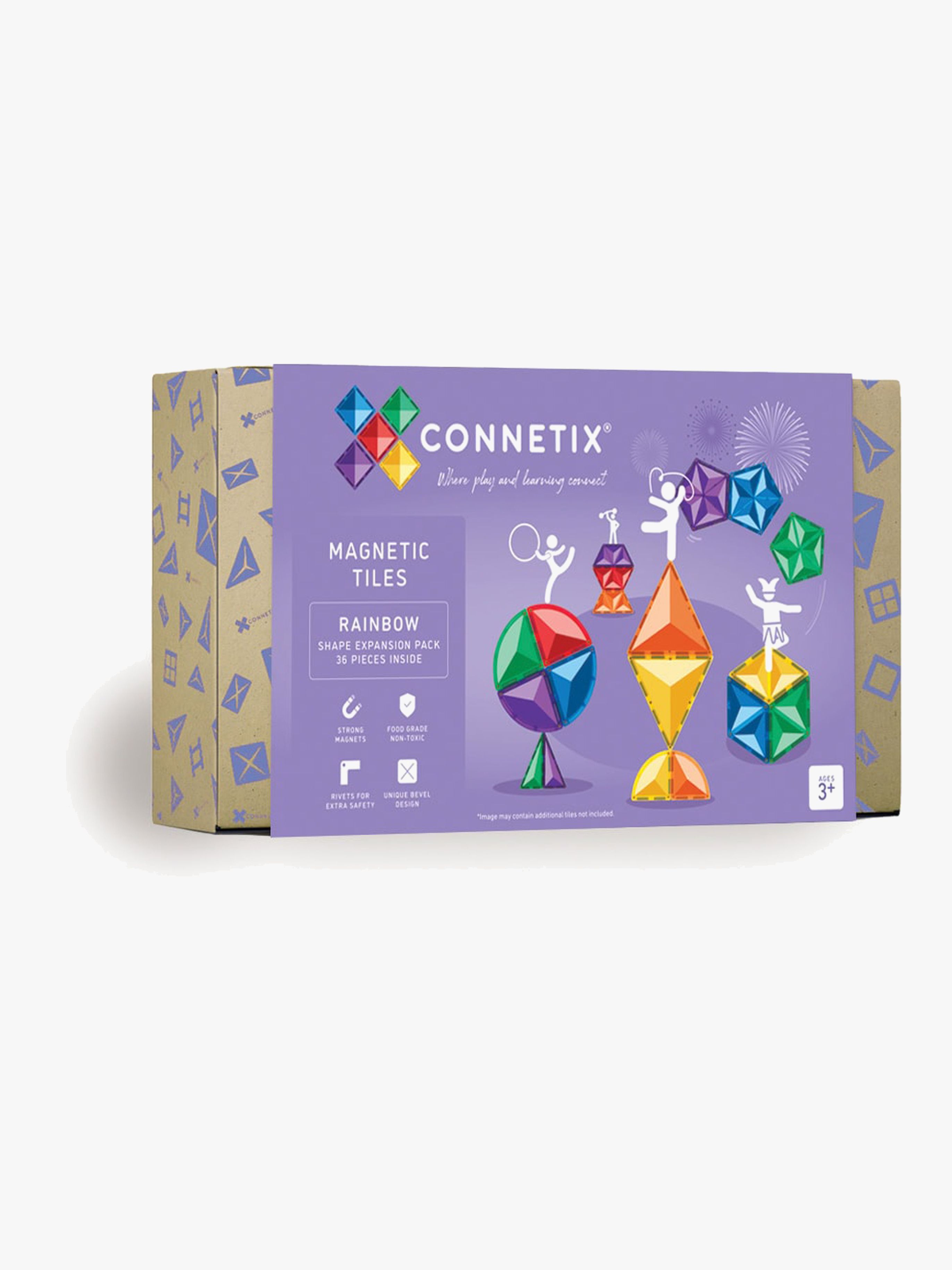Magnetische Bauteile Rainbow Shape Erweiterungsset 36 Teile