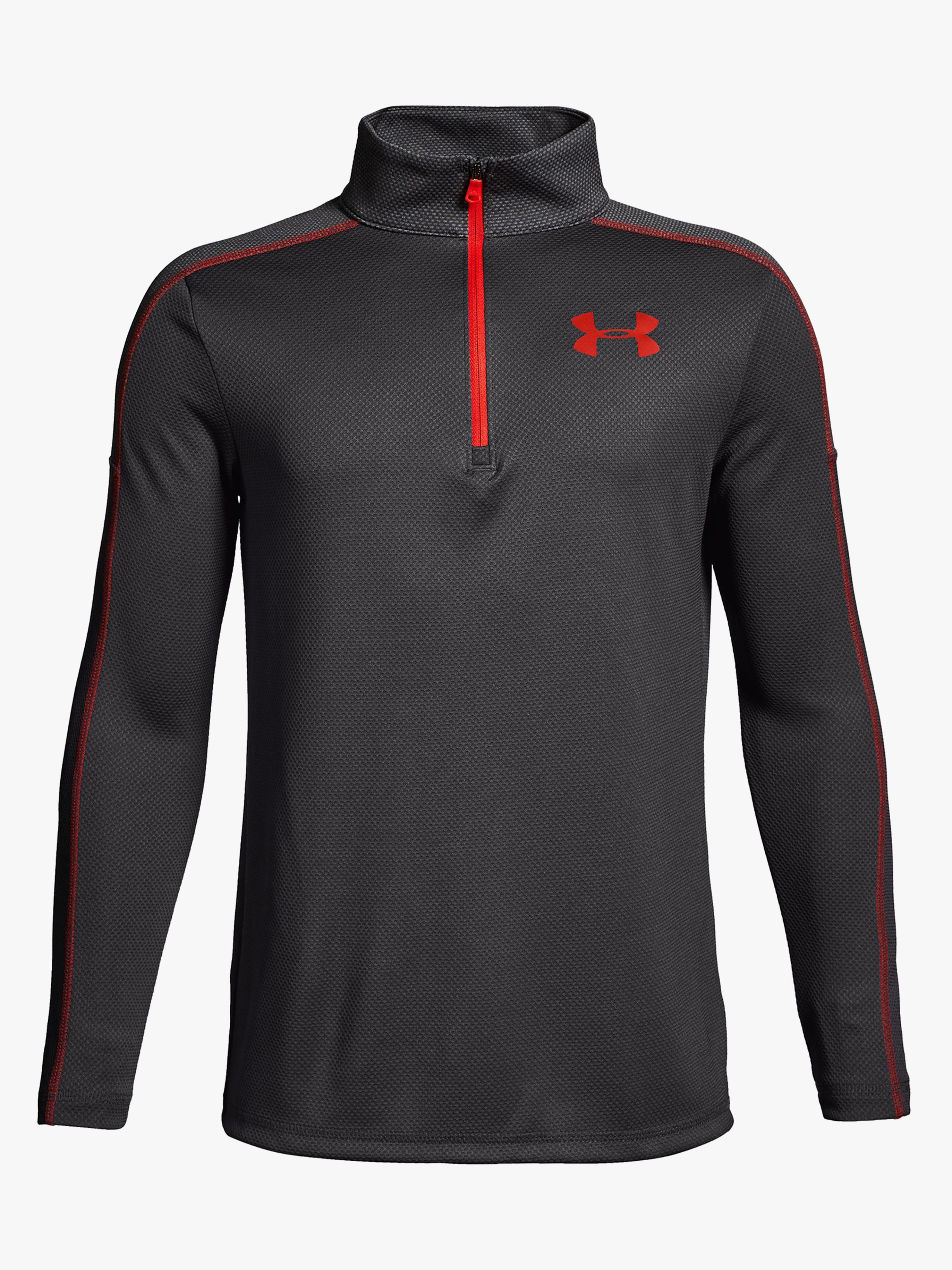 Tech 1 / 2 Zip Trainingsshirt, Charcoal Medium Heat XS