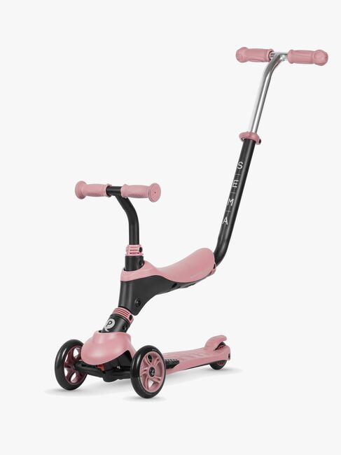 QPlay Sema 3-rädriger Tretroller 5-in-1, Rosa