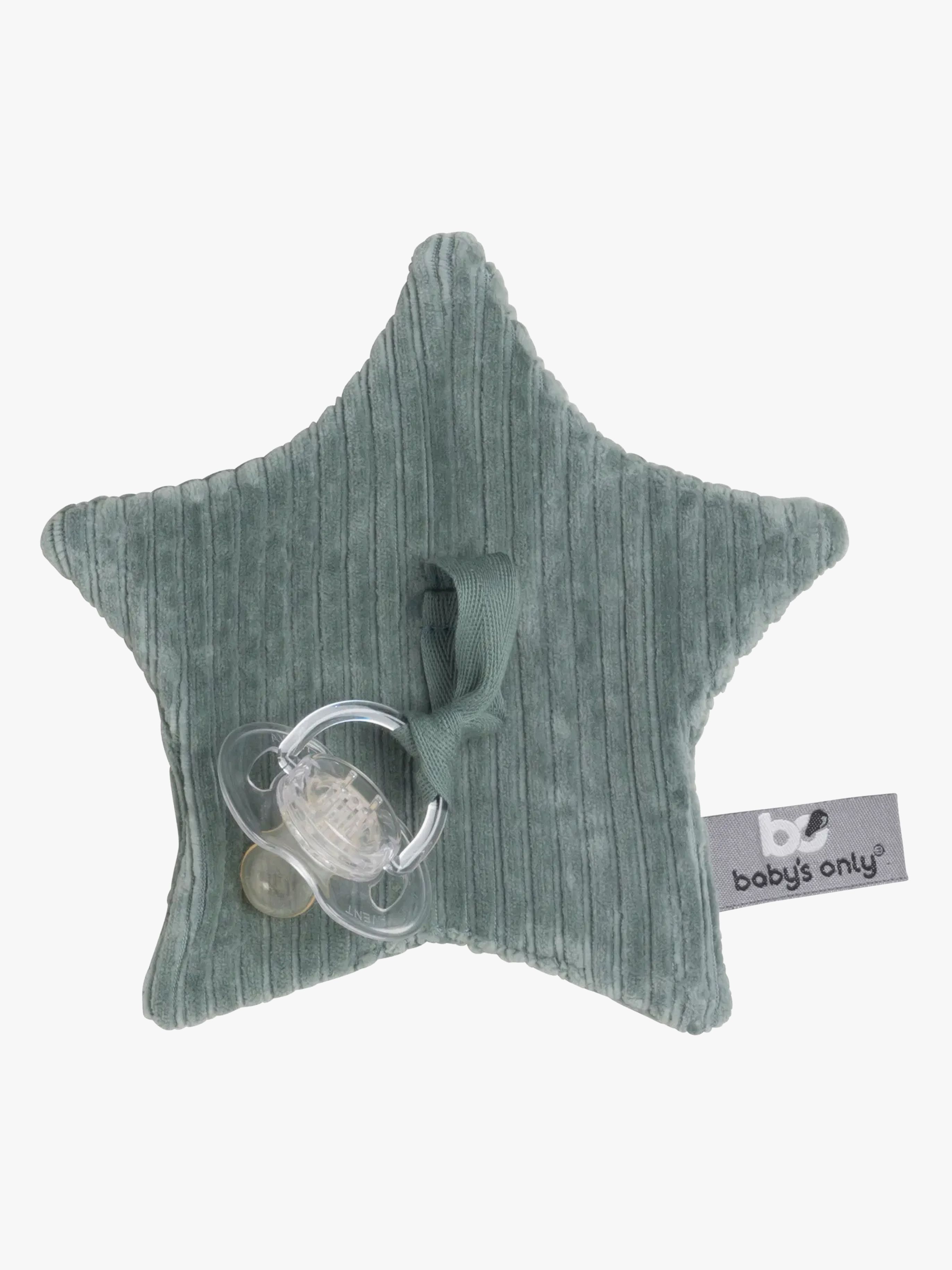 Schmusetuch mit Schnullerkette, Sea Green