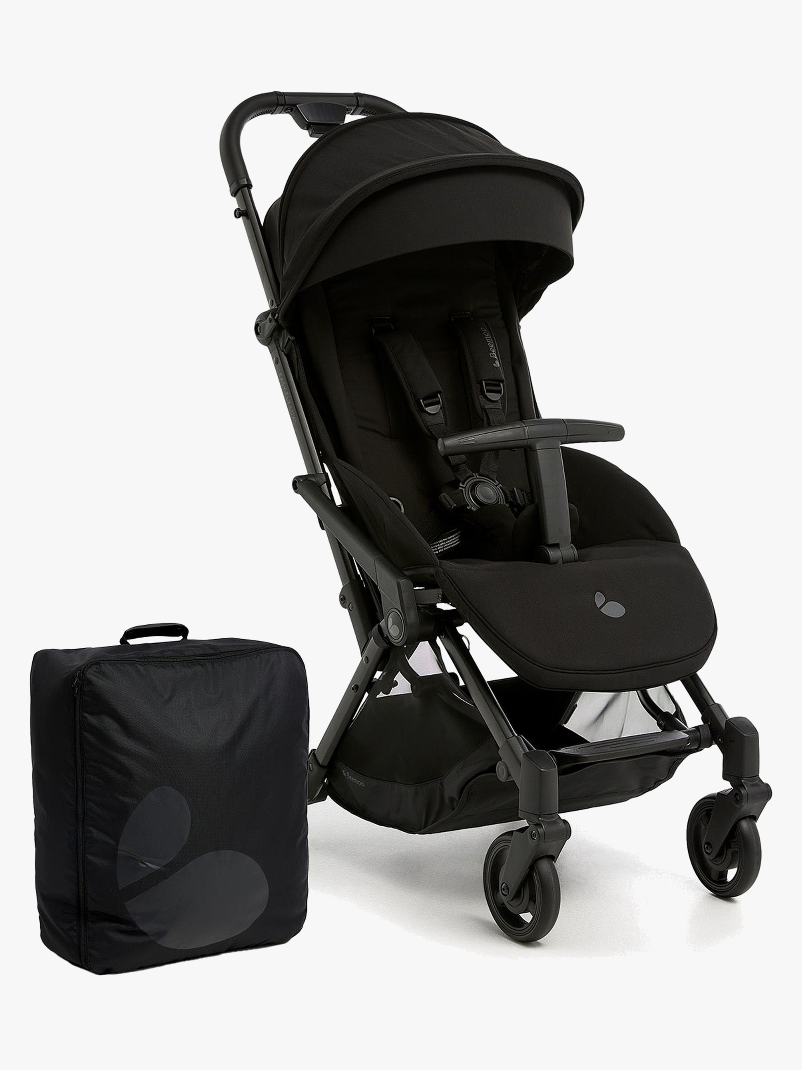 Easy Fly Lux 4 Buggy inkl. Padded Transporttasche, Jet Black
