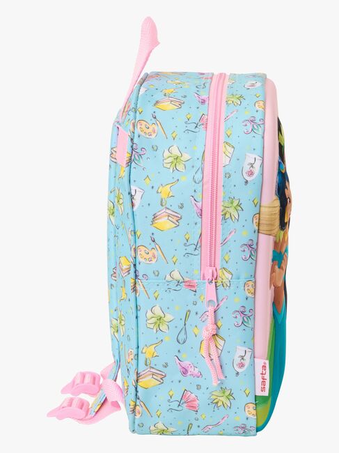 Disney Prinzessinnen 3D Mini Rucksack 6L, Rosa/Blau