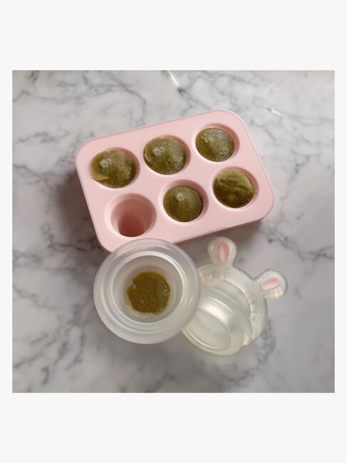 Le Toft Fruchtsauger mit Mini-Eiswürfelform, Rose