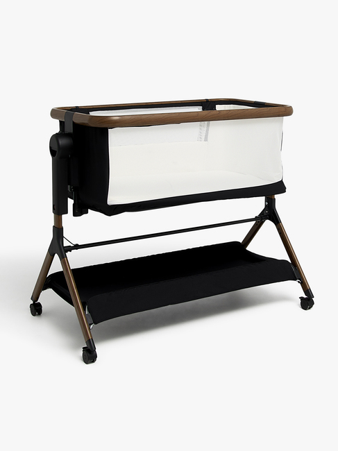 Beemoo CARE Luna Beistellbett, Black/Ebony Oak
