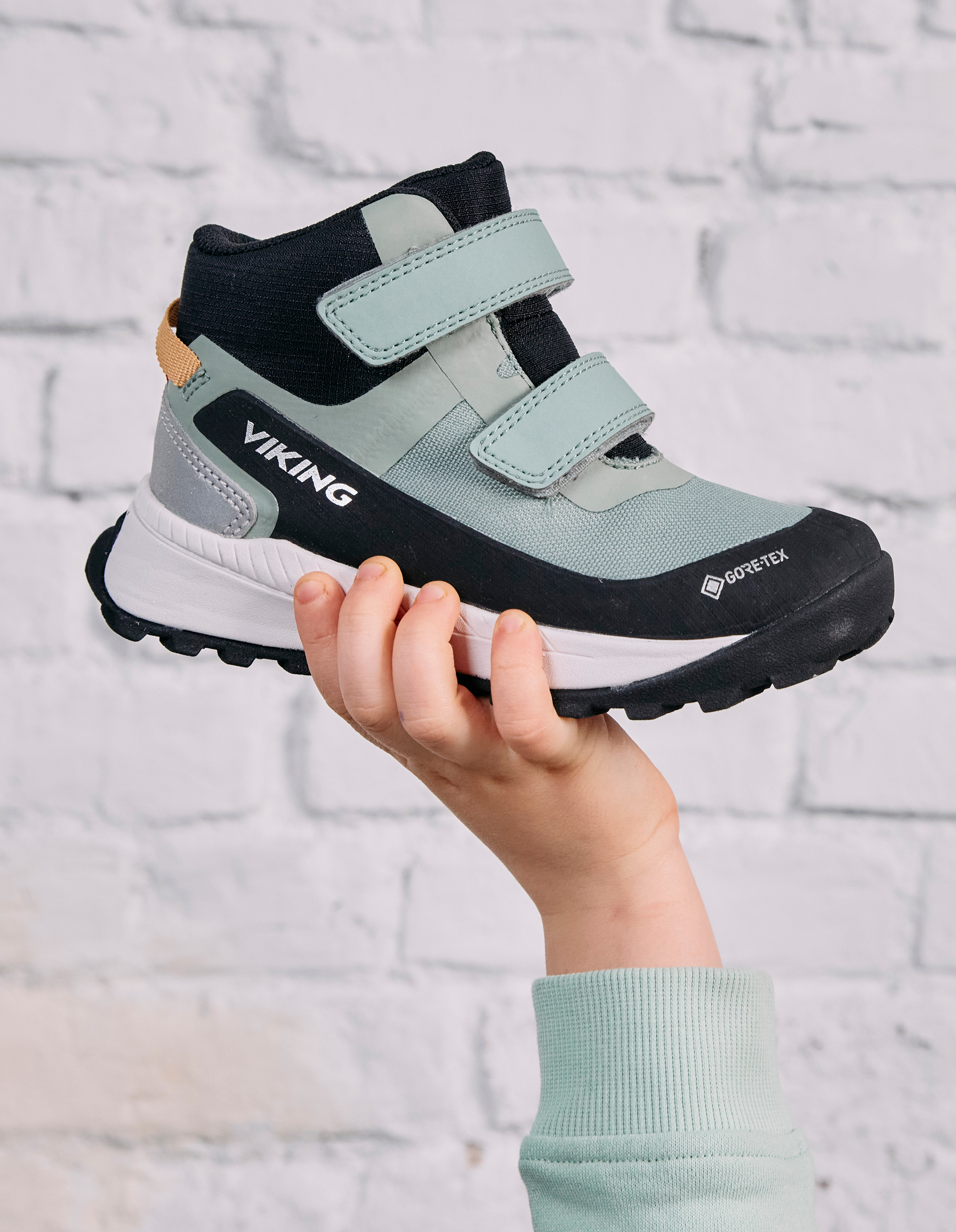 Expower Mid GTX 2V Kinder Sneaker, Green, 32, Kinderschuhe