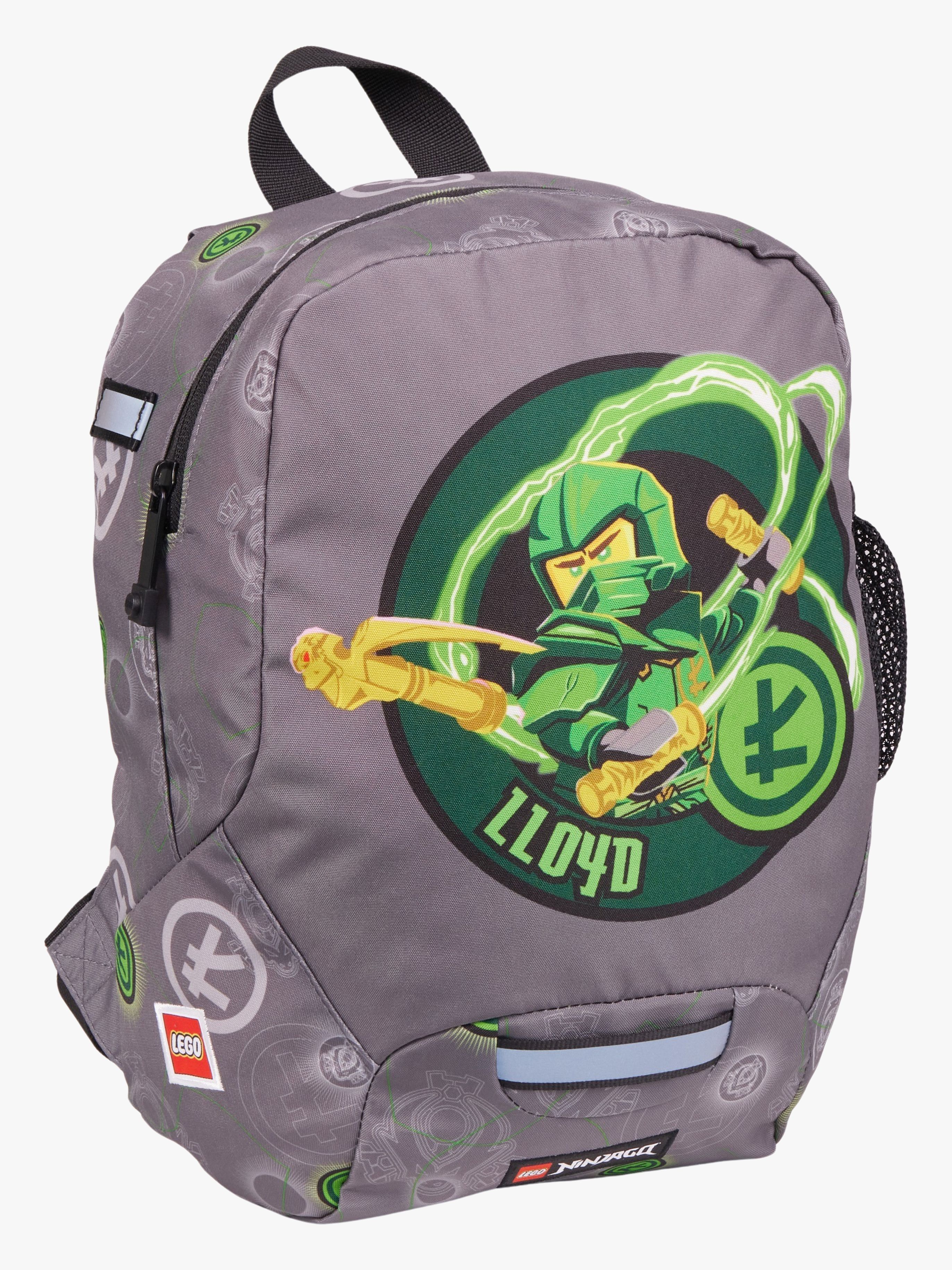 LEGO® NINJAGO® Elemental Master of Energy Kinder Rucksack 10L, Grau