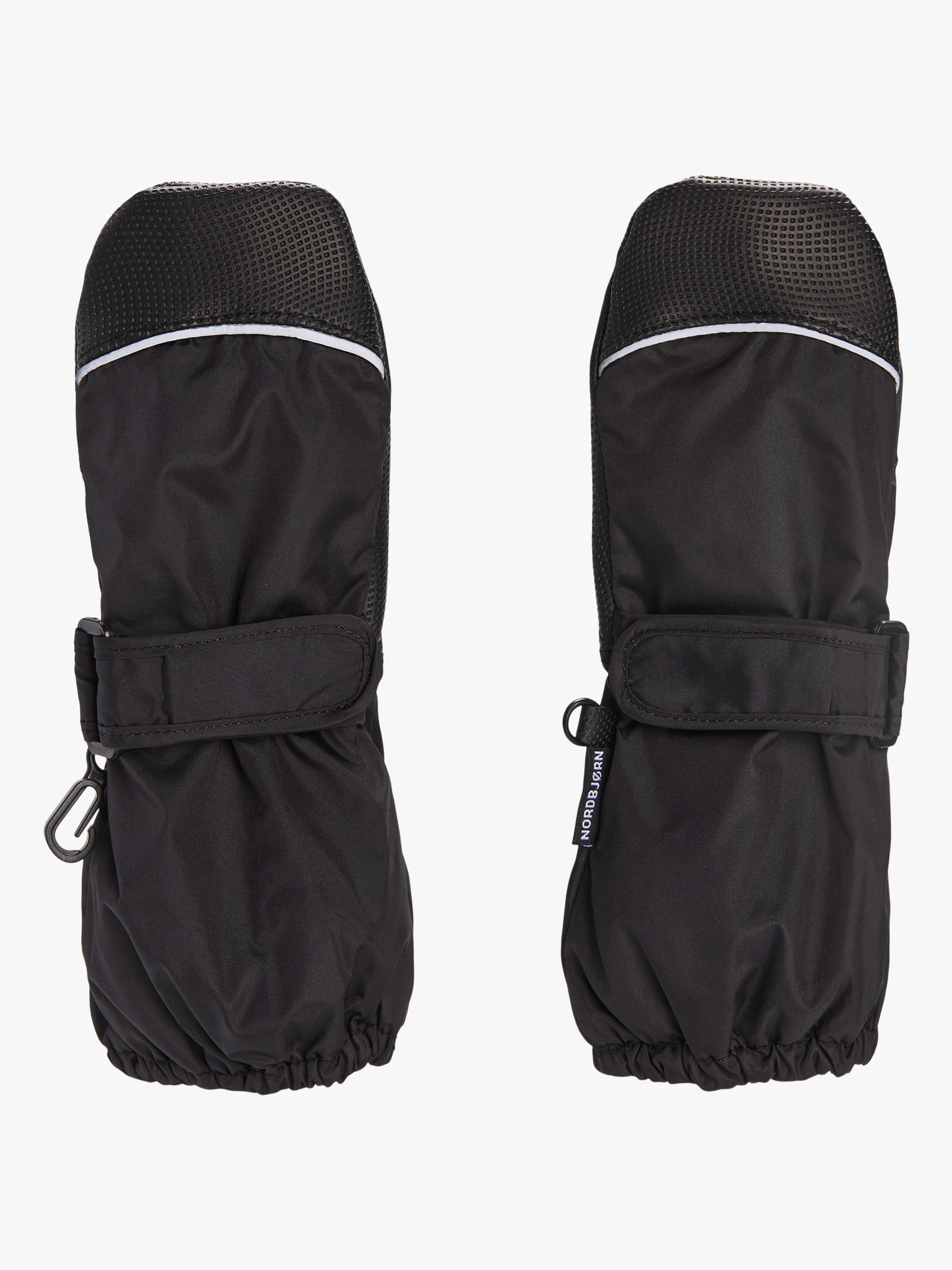 Nordbjørn Trollfjord Gefütterte Regenfäustlinge, Black, 4-6 Jahre