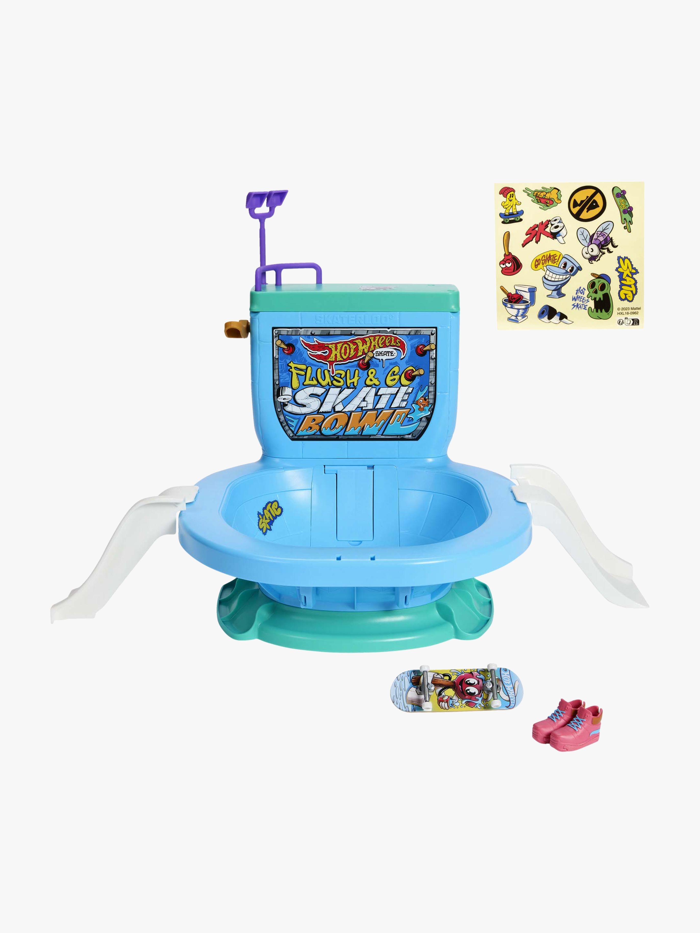 Flush & Go Finger-Skateboard inkl. Skatebowl