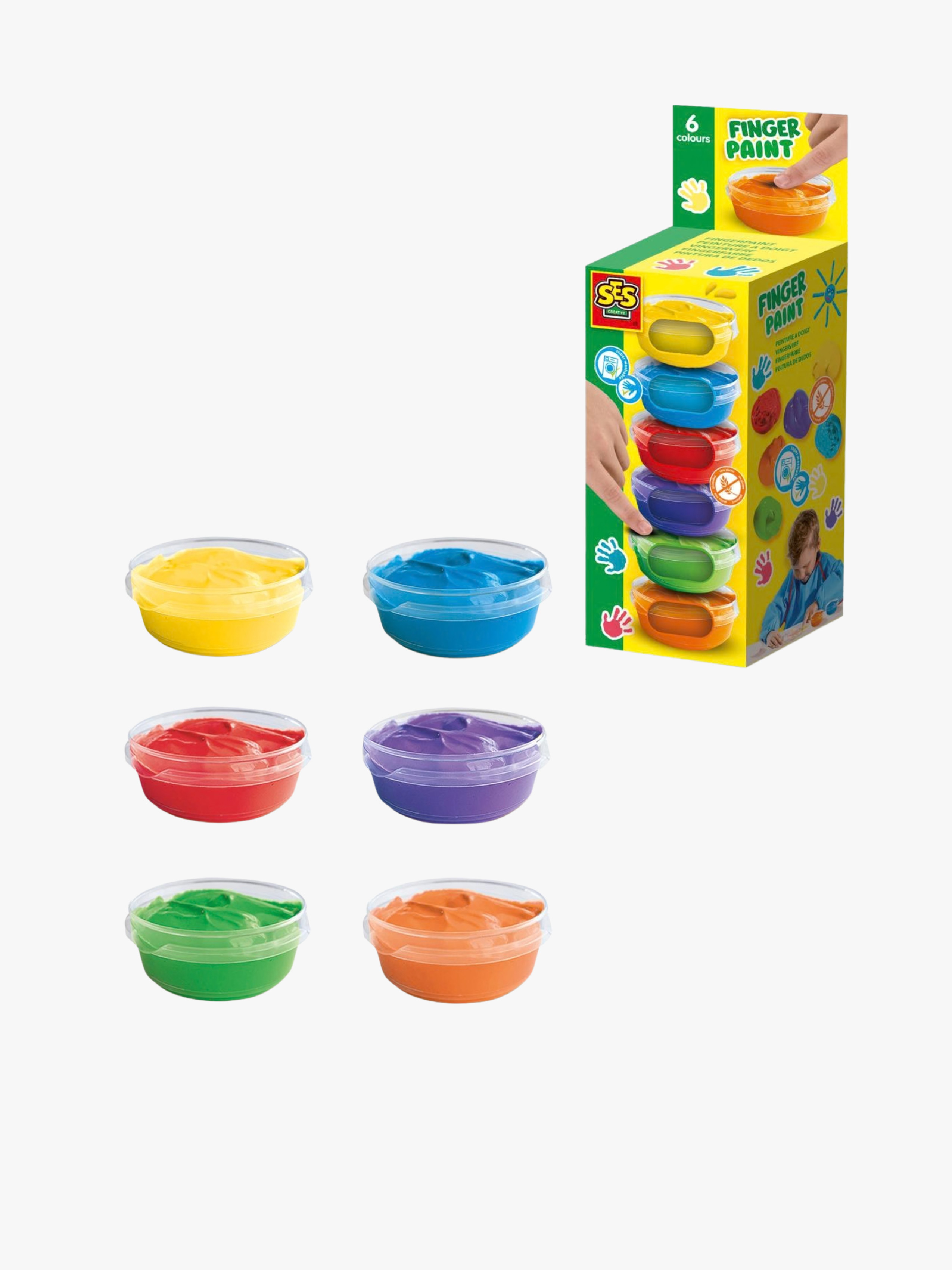 Fingerfarben 6er-Pack