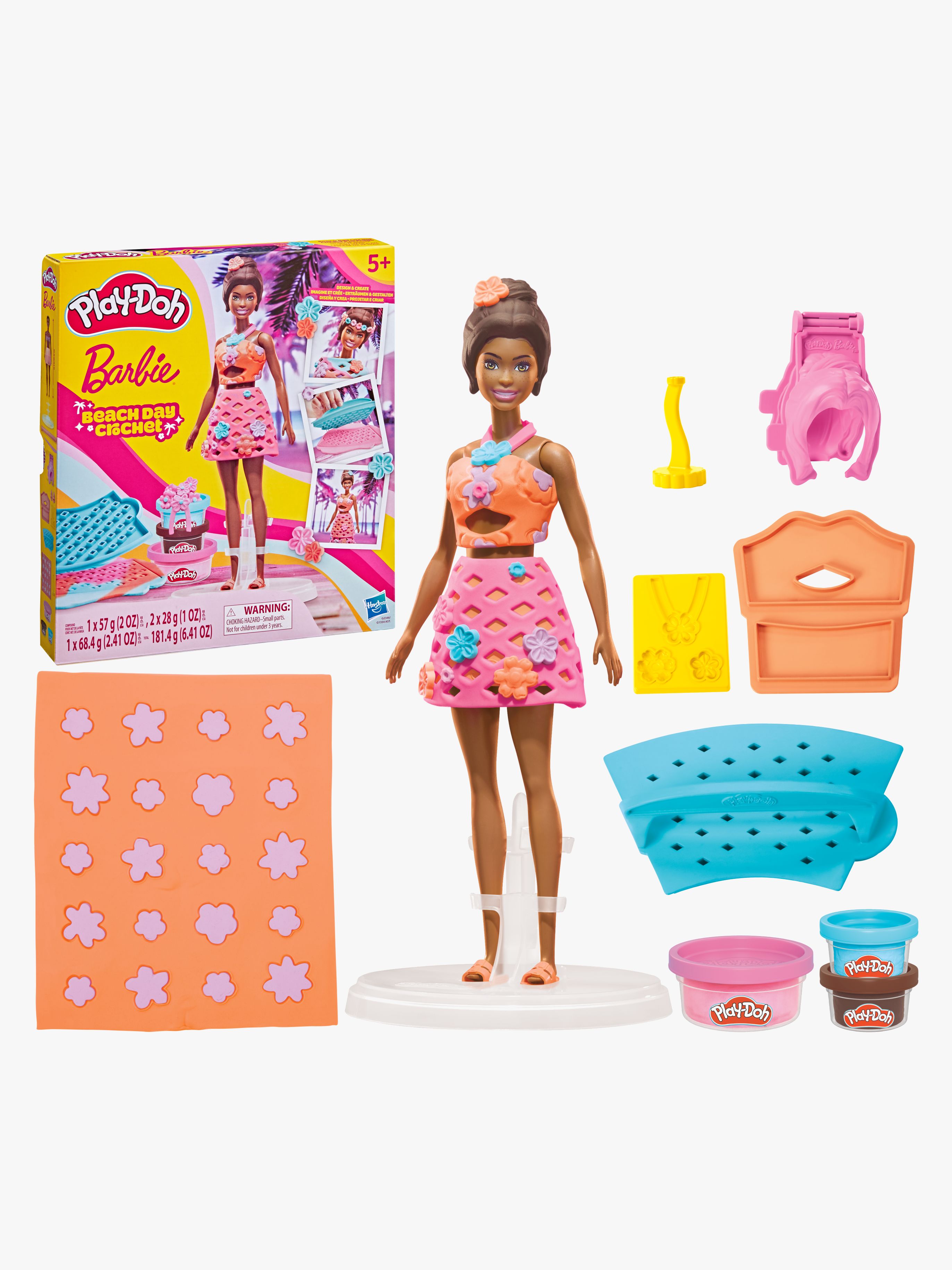Play-Doh Barbie Spielknete mit Puppe Strandtag mit Crochet