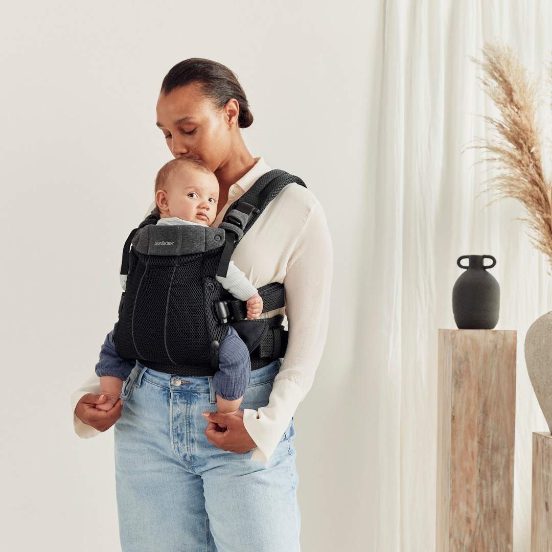 BabyBjörn Harmony Babytrage 3D Mesh, Schwarz