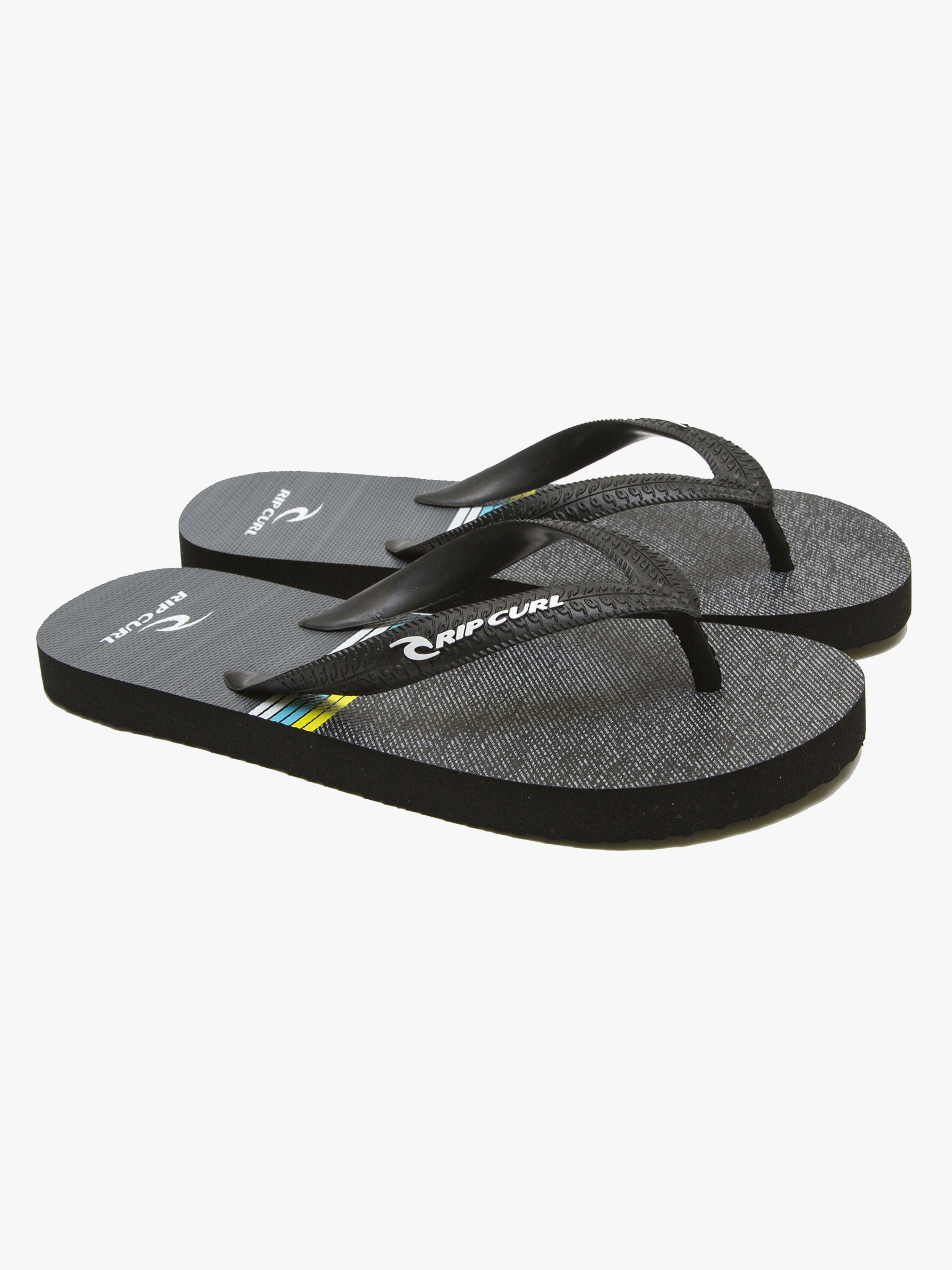 Kids Art Flip Flop, Black / White 28