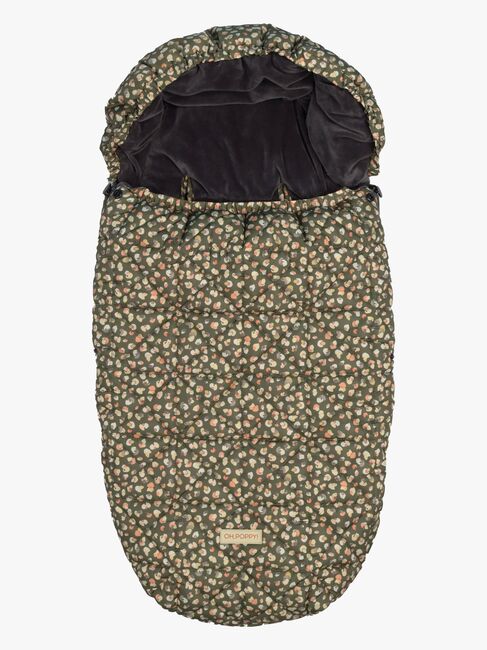 Oh, Poppy! Lily Quilted Fußsack, Poppy Forest Green