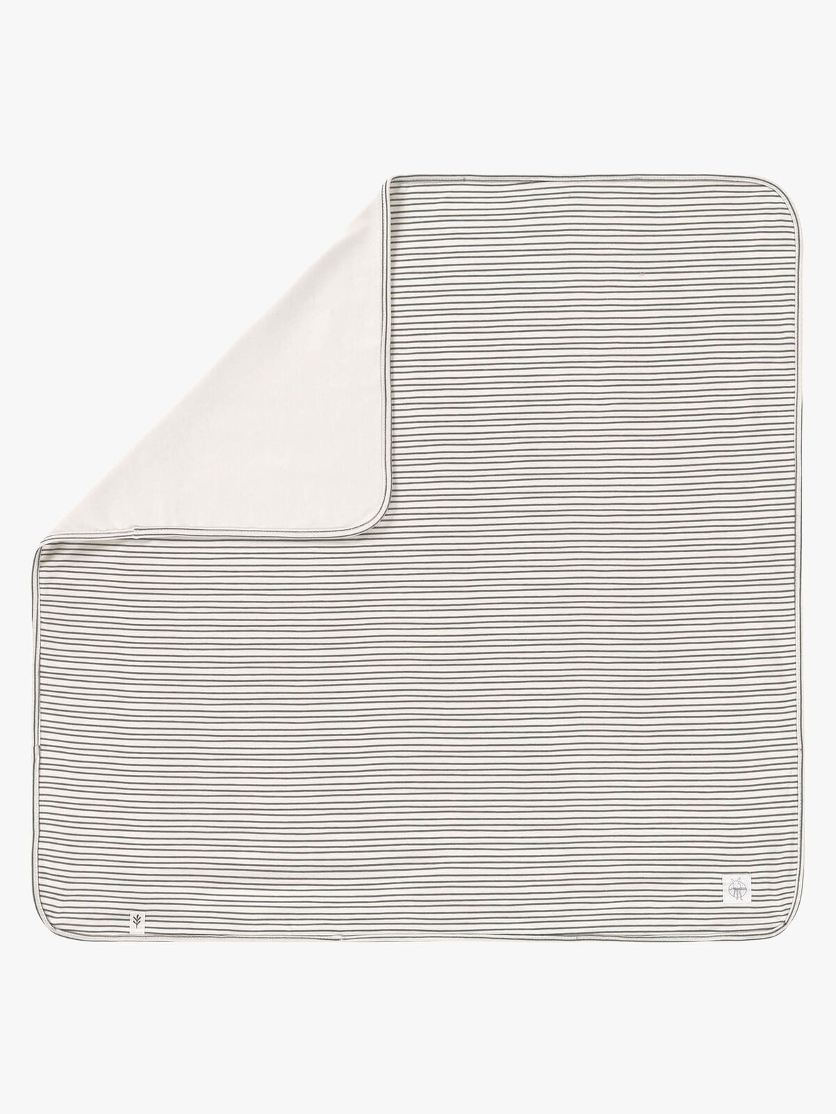 Lässig Interlock Decke 80x80 cm, Striped grey